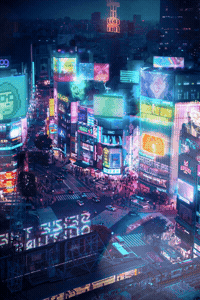 Cant Stop City Lights GIF