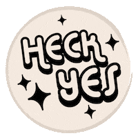 Yes Please Sparkle Sticker