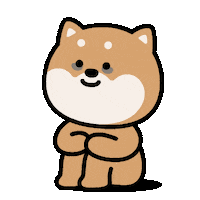 leewalee dog shiba ab 에이시바 Sticker