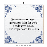 Focus Stress Sticker by Tegelspreuken.nl