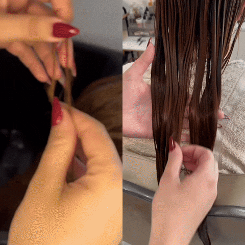 antes e depois cabelo ruivo