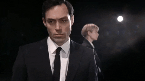 i'm not running GIF by National Theatre