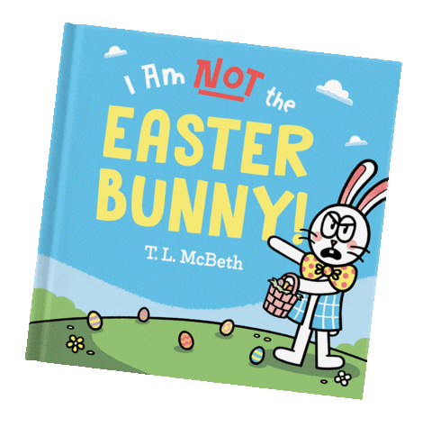 Easter Bunny Art Sticker by T. L. McBeth