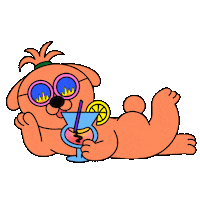Dog Summer Sticker