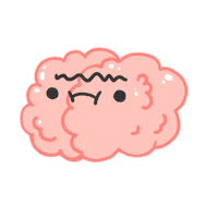 Studying Big Brain Sticker