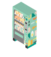 Coffee Vending Sticker by Teika