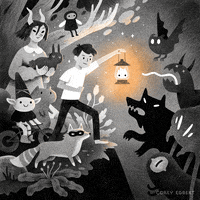 coreyegbert magic adventure wolf fantasy GIF