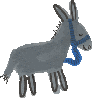 eikonesbyandroula greece greek donkey hellenic Sticker