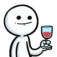 UARRR party cheers wine drinking Sticker