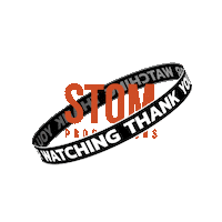 Thank You Sticker by STOM Productions