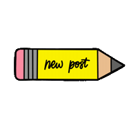New Post Pencil Sticker