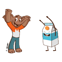 KelloggsLA melvin chocoleche chocokrispis quiero choco leche Sticker
