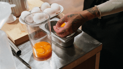 Egg Yolk Cooking GIF by MasterChefAU