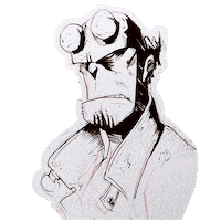 Ron_Ayllon red drawing draw comics Sticker