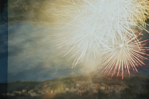 Fireworks Mountains GIF by Blanca Viñas