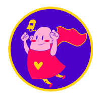 Superhero Patches Sticker by Bos Animation