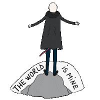 World Mountain Sticker