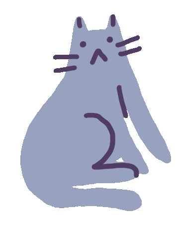 Cat Pet Sticker by Sara Maese