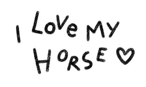 Horse Love Sticker by Catharina Stewart