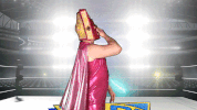 blow kiss flirt GIF by Wrestling Pro Wrestling
