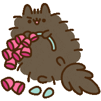 Cat Flower Sticker by Pusheen