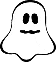 Halloween Ghost Sticker by ihnid