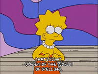 happy lisa simpson GIF