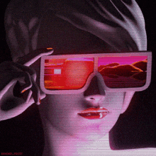 Fiftyrock giphyupload neon glasses vaporwave GIF
