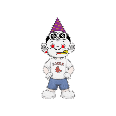 Boston Red Sox Party Mood Sticker by Zhot