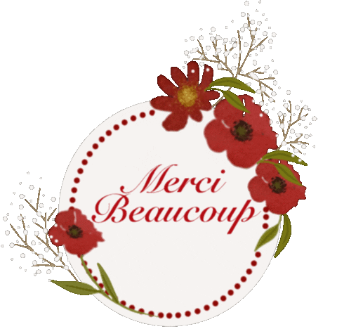 Merci Beaucoup Thank You Sticker