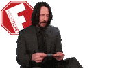 Keanu Reeves F Sticker by Fyourticket