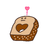 Miss You Love Sticker by Tasty Toastys