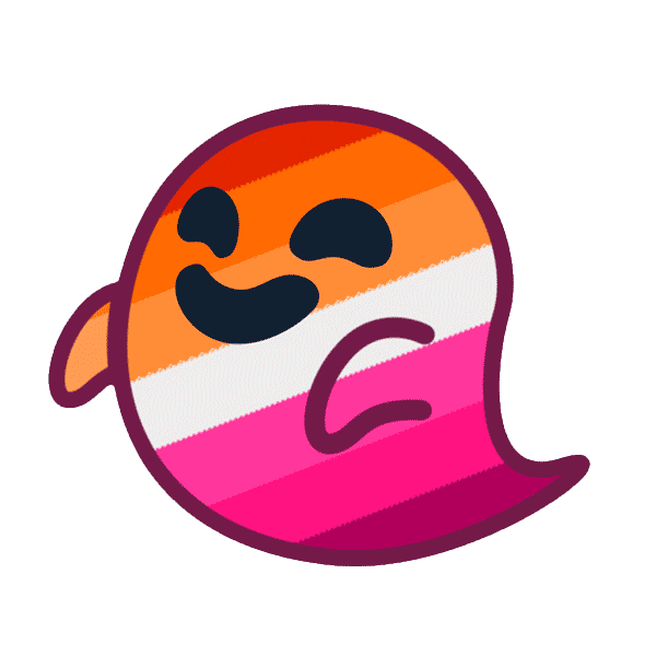 gay ghost sticker by Happip