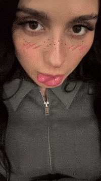 Tongue Blush GIF by Sofia Camara