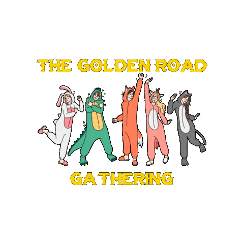 GoldenRoadGathering gold golden music festival grg Sticker