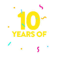 10 Year Anniversary Sticker by paleomg