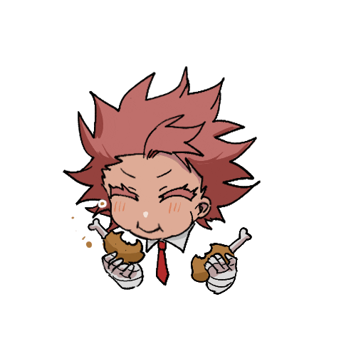 Fried Chicken Eating Sticker