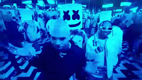 chris brown GIF by Marshmello