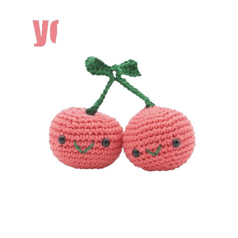Cherry Crochet Sticker by Craftbird