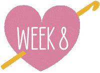 Week Crochet Sticker by Yarnplaza