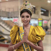 Namaste Missgrandinternational GIF by Flow Digital