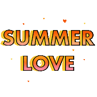 Summer Love Heart Sticker