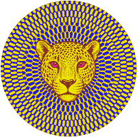 Jaguar Sticker by CATALINA ESTRADA