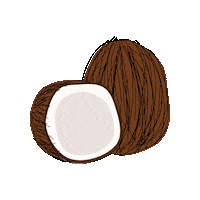 Fruit Coco Sticker by VeronikaWorks