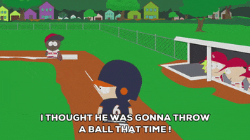 token black baseball GIF by South Park 