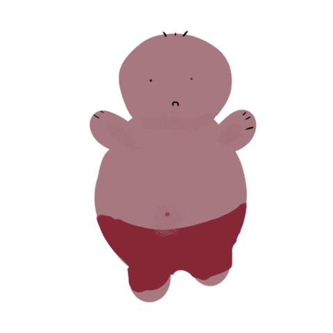 Sad Baby Sticker