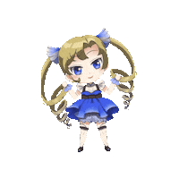 kobane_art kawaii animegirl ツインテール kobane Sticker