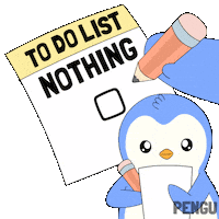 Bored To Do Sticker by Pudgy Penguins