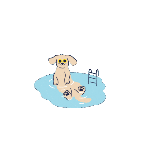 Dog Summer Sticker by MEININGER Hotels