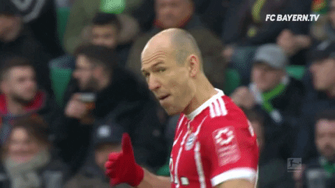 excited arjen robben GIF by FC Bayern Munich